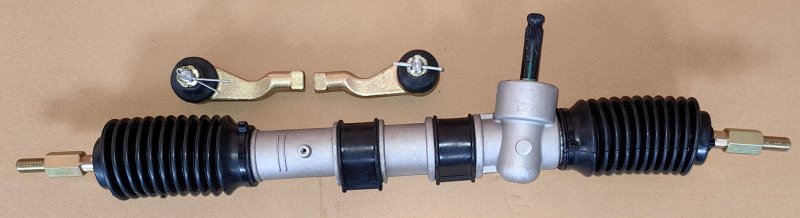 Wantone Racing Steering Gear 25inch Length Rack And Pinion Assembly With Tie Rod Ends Compatible For Some Of Kawasaki Mule 3010
