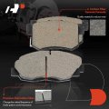 A-premium Front And Rear Ceramic Disc Brake Pads Set Compatible With Select Acura Honda Models Cl 1997-1999 Accord 1991-2002