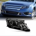 Akkon Fits 2010 2011 2012 Ford Fusion Halogen Type Projector Black Headlight Headlamp Passenger Right Side Replacement 