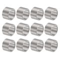 12pcs Stainless Steel Spacer 12mm Bore X 15mm Od Length Screw Bushing Plain Finish Round Metal For M12 Screws Bolts And Rods 