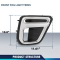 Pit66 Fog Light Cover Bezel Trims Front Driver Lh Passenger Rh Side For Subaru Forester Submodel Premier Touring 2019-2021