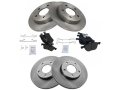 Front And Rear Semi Metallic Brake Pads Rotor Kit For 2006-2013 Mazda 3 2 0l 4-cylinder 