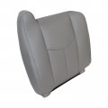Secosautoparts Passenger Top Lean Back Leather Seat Cover Light Gray 922 Compatible With Chevy Gmc Tahoe Suburban Avalanche