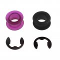 Zookoto Transmission Shift Cable Bushing Repair Kit Fits For 2003-2008 Toyota Corolla Matrix 33820-02370 Black Purple 