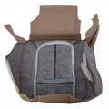 Carbhub Leather Seat Cover Tan Ford F150 2009 2010 2011 2012 2013 2014 For Driver Passenger Bottom Lean Back Perforated