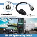 X Autohaux Atv Utv Ignition Key Switch 3 Position For Kawasaki Kaf1000 Kaf820 Mule Pro Dx Dxt Fxt Fxr 750 800 Assy With Keys