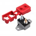 12v Automatic Reset Circuit Breaker 50a With Cover Stud Bolt Type For Marine Boat Battery Chargers Trucks Buses And Electric 