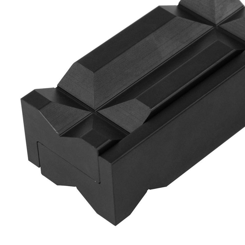 Ptnhz Aluminum 4 Vise Jaw Protective Inserts For Wide Array Of Vices With Magnetic Back Black