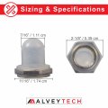 Alveytech Waterproof Rubber Boot Replacement Cover For Push-button Reset Circuit Breakers Power Surge Protector Covers Marine