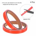 Uxcell 4rolls Glow In The Dark Tape 0 3 Inch X 9 8 Ft Fluorescent Adhesive Luminous For Stairs Walls Steps Exit Sign Home