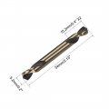 Uxcell Hss Twist Double End Drill Bits Titanium Coating Straight Shank Spiral Rotary Tool 5 2mm Drilling Dia 10pcs