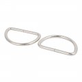 New Lon0167 50mm Inner Width Zinc Alloy Thickening Non Welded D Ring Silver Tone 10pcs Innere Breite Zinklegierung Verdickung