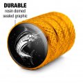 Marlin Fishing Illustration Valve Stem Caps For Tire Rim Wheel Aluminum Yellow