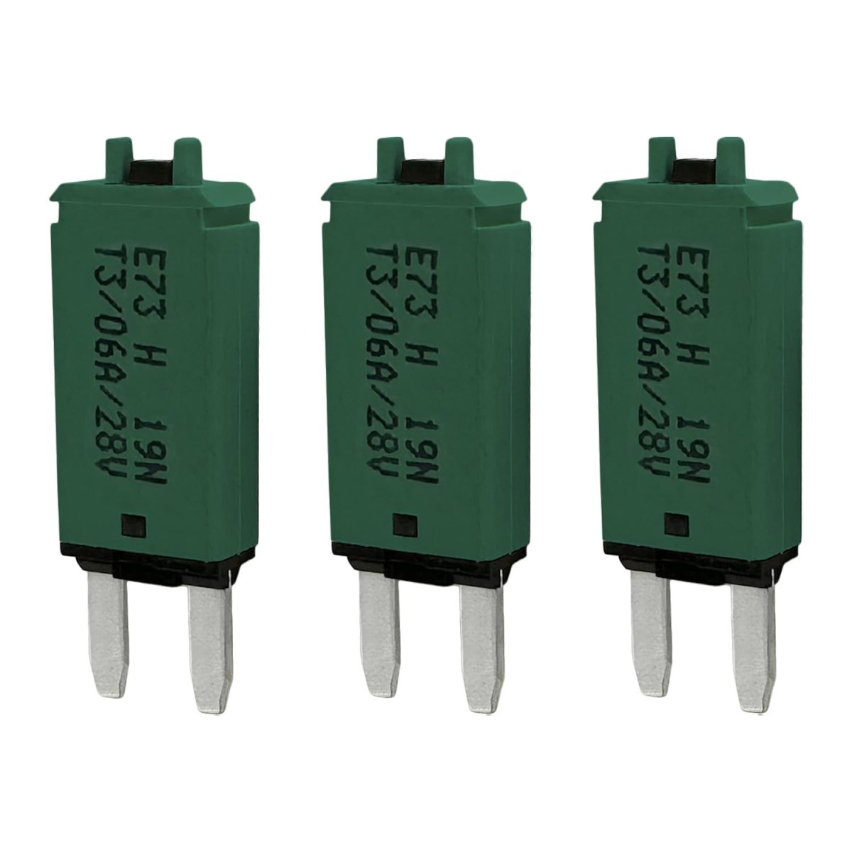 Mini Atm Manual Reset 6 Amp Circuit Breaker Fuse 3 Pack For Automotive Marine Rv Car Truck Audio Battery Protection T3 28v Dc