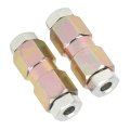 Brake Pipe Connectors High Strength Durable 10mm Inline Male Female Nut Oil Fittings For Car Maintenance Diy Professionals 
