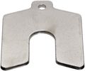 Stainless Steel Slotted Shim Unpolished Mill Finish 0 125 Thickness Width 2 Length Pack Of 5 