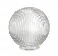 Aspen Creative 28006-75-1 6-3 8 Reeded Clear Glass Globe For Lighing Fixture And Ceiling Fan Fitter 3-1 4 