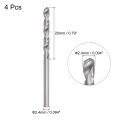 Uxcell Solid Carbide Drill Bits 2 4mm C2 K20 Tungsten Jobber Straight Shank Drilling Tool For Stainless Steel Aluminum Iron