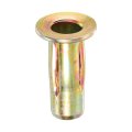 Multi-grip Rivet-nut M8 Pre-bulbed Shank Carbon Steel Color-zinc-plated Flat Head Threaded Insert Nut 5pcs