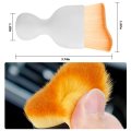 Blilo 2pcs Car Interior Detailing Brush With Dust Cover Auto Soft Hair Cleaning Brushes Scratch Free Curved Dirt Collectors For