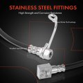 A-premium Rear Driver And Passenger Brake Hydraulic Hose Compatible With Select Dodge Models Ram 2500 3500 Pickup 2001-2002