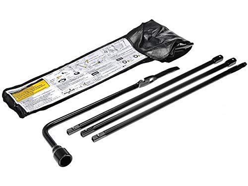 Spare Tire Jack Handle And Wheel Lug Wrench For 1999 To 2019 Chevy Silverado 1500 Powder Coated Alloy Steel With Tool Kit