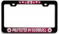 Protected By Boerboel Dogs Pets Bl 3d Metal License Plate Frame Auto Suv Truck Tag Holder P74 