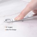 Uxcell Thin Combination Wrench With Offset 6-point End And Angled Open Metric Mirror-chrome Plated High Carbon Steel For