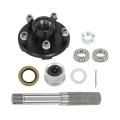 5 Lug 4 Inch Trailer Hub Bearing Kit And 1 Round Bt8 Spindle Suitable For 2000lbs Axles 
