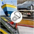 X Autohaux 6pcs D Ring Tieown Anchor 3mm Diameter Ds Lashing Ring For Trailer Truck Boat Rv Atv Suv Vehicle Cars Silver Tone