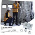 Doitool 2pcs Box Junction Power Cable Wiring Wire Weatherproof Connection Boxes Electrical Protective Device Outdoor Supply