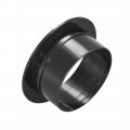 Uxcell Black Straight Duct Connector Flange Abs Plastic Air Outlet Inlet Adaptor For 4 43inch Dia Hose 3pcs