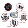 Esupport 10 X Car 16mm Round Head Momentary Stainless Metal Push Button Switch Horn Rv Boat
