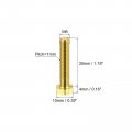 Uxcell Brass Hex Bolts M6x30mm 5pcs Fully Thread Grade 4 8 Solid Hexagon Head Bolt Machine Screws For Machinery