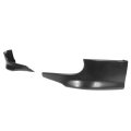 Ikon Motorsports Front Bumper Lip For 2006-2010 Dodge Charger Style Unpainted Black Pu Splitter Valance Chin 2pcs 