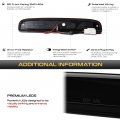 Vipmotoz Full Led 3rd Third Brake Tail Light Lamp Compatible With 1997-2011 Dodge Dakota Pickup Truck Chrome Lens Smoked Tinted