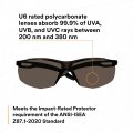 3m Safety Glasses Securefit 500 Series 20 Pack Impact Rated Ansi Z87 Adjustable Ratchet Temples Sporty Protective Eyewear Anti