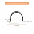 Uxcell 12pcs 60mm 2-3 8 Cable Clamp Rubber Pipe Strap Cushioned 304 Stainless Steel Hose U Shape Metal Tube Holder For Wire