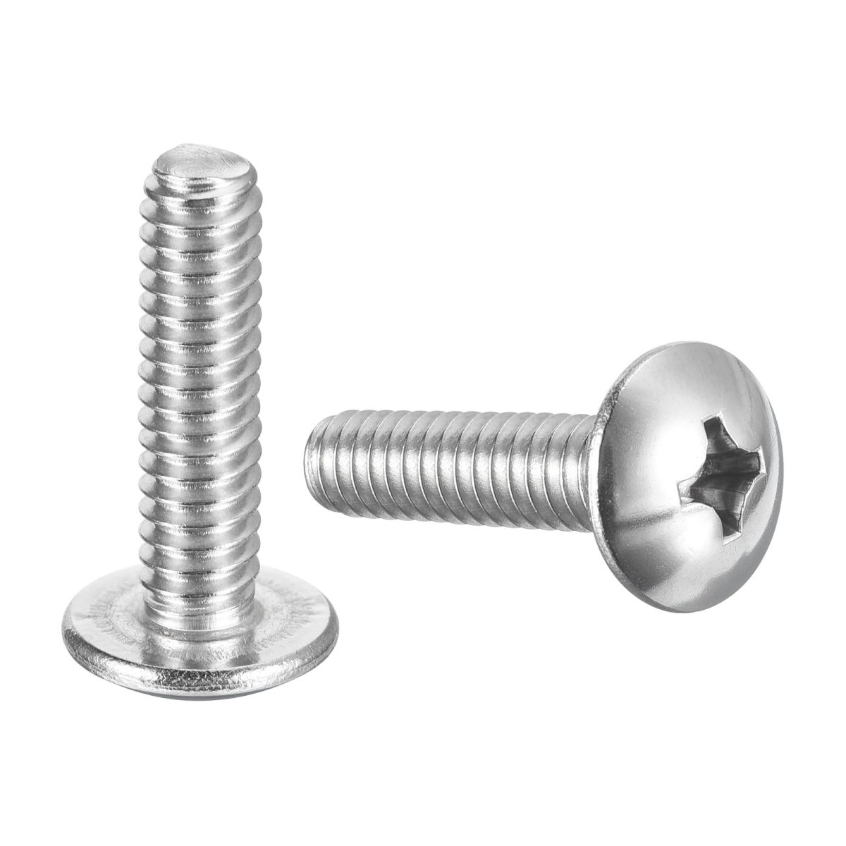 1 4-20 X Truss Head Phillips Machine Screws Full Thread Drive 304 Stainless Steel 18-8 Bright Finish Quantity 10