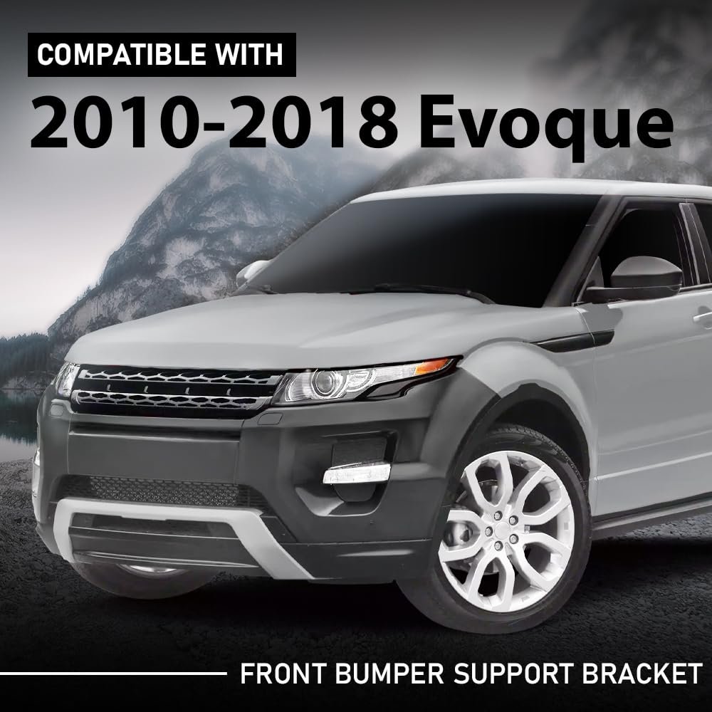 Front Bumper Support Bracket For Range Rover Evoque 2010 2011 2012 2013 2014 2015 2016 2017 2018 Black Abs Plastic Part Number