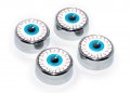 Eyeball License Plate Frame Screw Caps