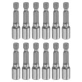 12pcs 1 4 Hex Shank 6mm Magnetic Socket 48mm Length Cr-v Steel Quick-release Impact Driver Wrench Screw For Drill Power Nut 