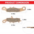 Front Brake Pads Sintered For Prairie 650 700 Kfx450r Kfx700 Brute Force 4x4 Kvf650 Kvf700 Oem 43082-1255 43082-1273 43082-0077