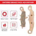 Front Brake Pads Sintered For Prairie 650 700 Kfx450r Kfx700 Brute Force 4x4 Kvf650 Kvf700 Oem 43082-1255 43082-1273 43082-0077