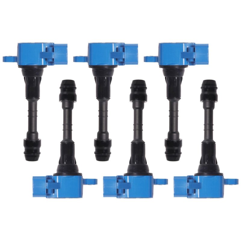 Ena Set Of 6 Blue Ignition Coil Pack For Infiniti Nissan Suzuki I35 Qx4 Altima Frontier Maxima Murano Nv1500 Nv2500 Nv3500