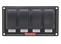 Quickcar Racing Products Switch Panel Dash Mount 5-3 4 X 3 In Rockers Black Kit 
