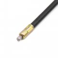 Uxcell 101cm 39 8 Length Black Rubber Coated Motorcycle Throttle Cable Wire Oil Line Replacement For Honda Cg125