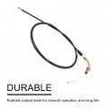 Uxcell 101cm 39 8 Length Black Rubber Coated Motorcycle Throttle Cable Wire Oil Line Replacement For Honda Cg125