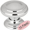 Cosmas 3317ch Polished Chrome Cabinet Hardware Round Knob 1-3 16 Diameter 10 Pack 