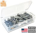 Heavy Duty Self-drilling Zinc Toggle Drywall Anchors With Screws Kit 50 Pieces